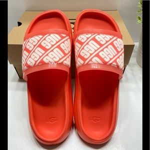 NEW UGG Ruette Womens Graphic Logo Slide Sandals